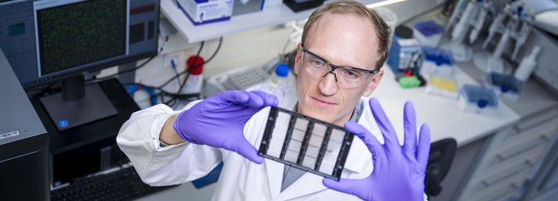 Philipp Höß im Labor